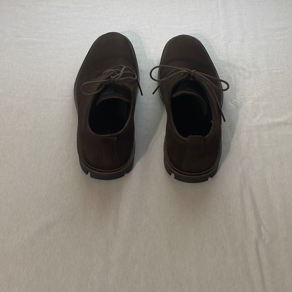 Ecco - men brown leather shoes - size 44 is a men 10-101/2 - like new - - Picture 4 of 16